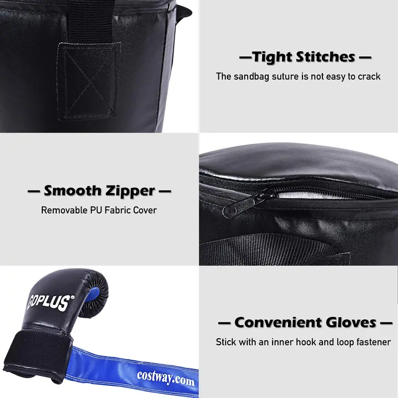 Kids’ Kickboxing Punching Bag Set with Pre-Filled Bag and Matching Gloves