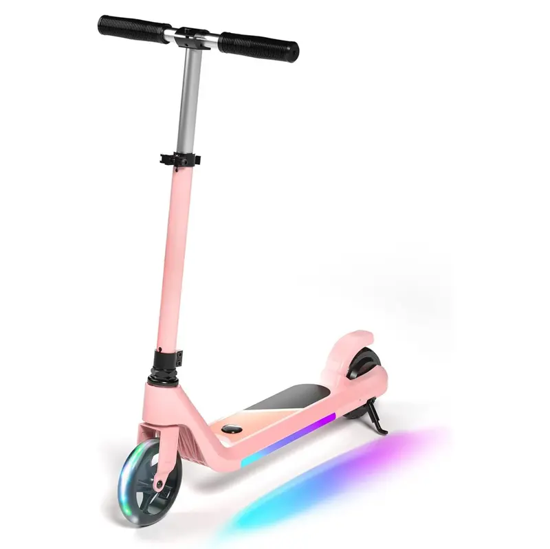 Kids’ LED-Equipped Electric Scooter (Ages 6–10) with Speed Control & Safety Lights