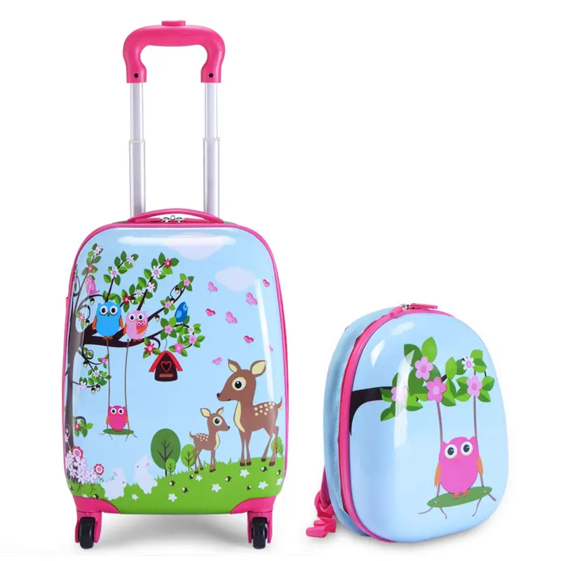 Kids’ Luggage Set – Two Lightweight Carry-Ons (12″ and 16″) for Travel