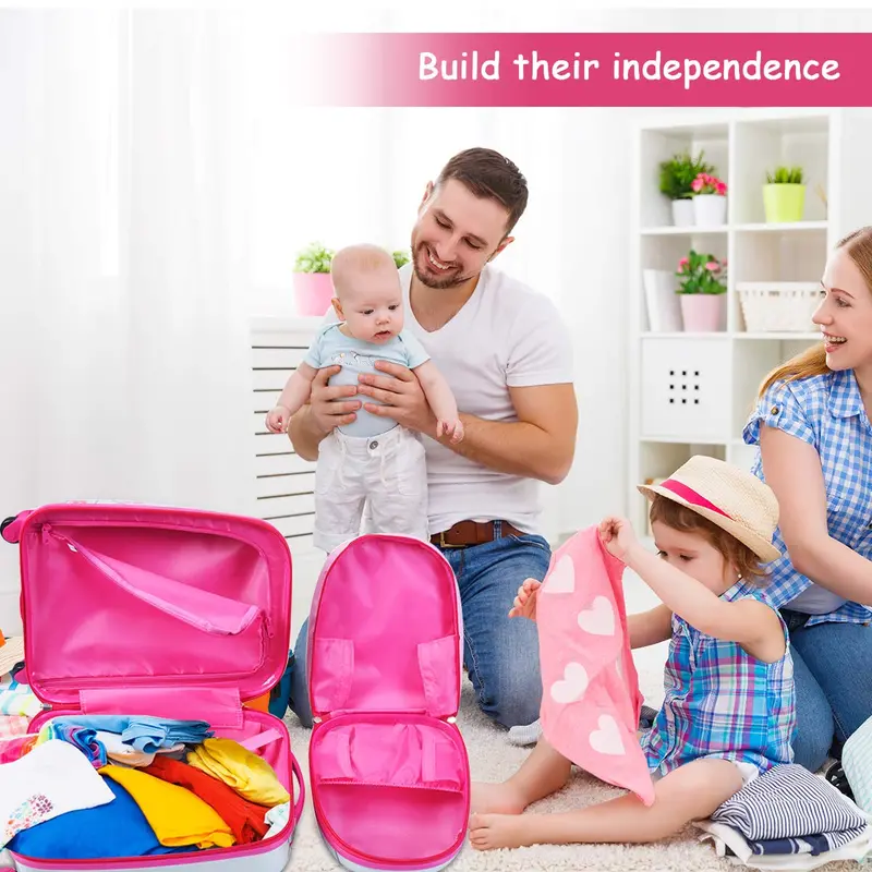 Kids’ Luggage Set – Two Lightweight Carry-Ons (12″ and 16″) for Travel