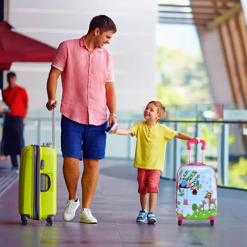 Kids’ Luggage Set – Two Lightweight Carry-Ons (12″ and 16″) for Travel