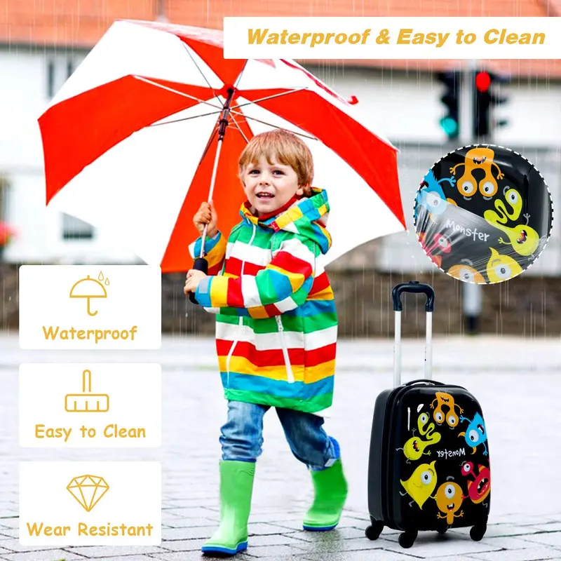 Kids’ Luggage Set – Two-Piece Carry-On Collection (12-inch and 16-inch) with Lightweight Design 2