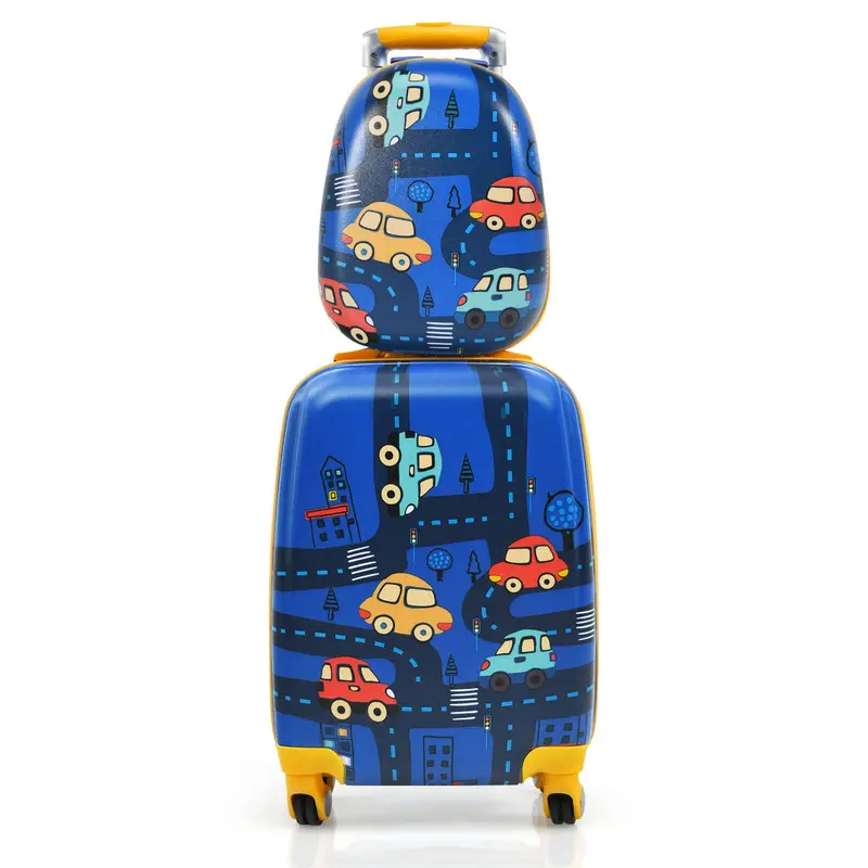 Kids’ Travel Luggage Set – 12-Inch and 18-Inch Carry-On Suitcases Designed for Young Travelers
