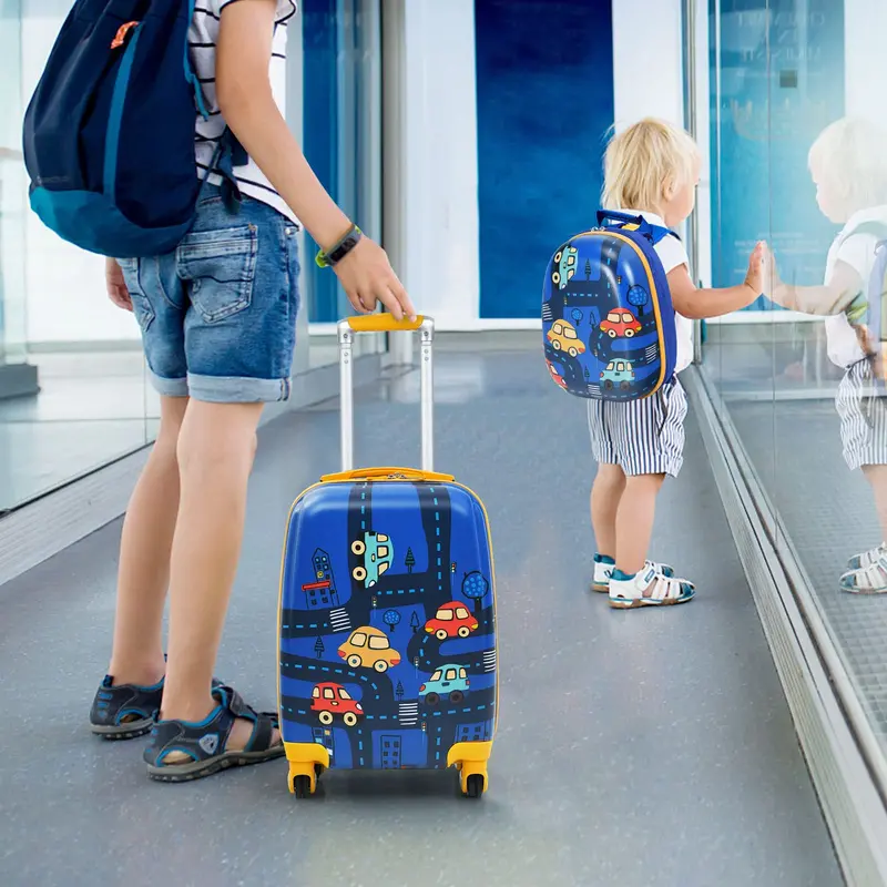 Kids’ Travel Luggage Set – 12-Inch and 18-Inch Carry-On Suitcases Designed for Young Travelers 2