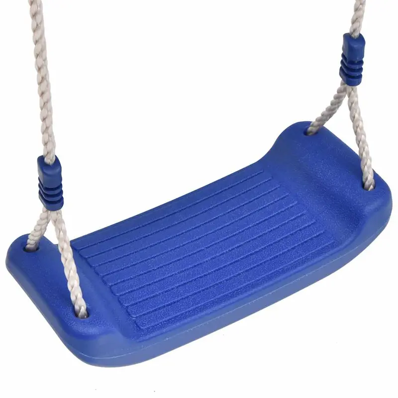 Kids' Wooden Outdoor Swing Set with Play Features