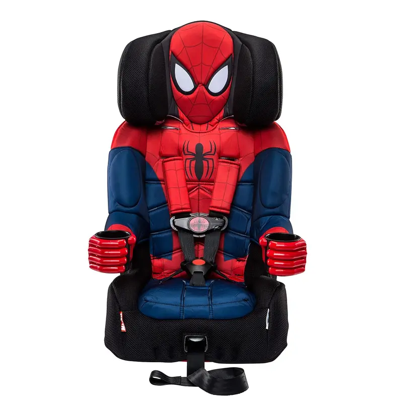 KidsEmbrace Marvel Spider-Man 2-in-1 Car Seat — Convertible Booster with LATCH & 5-Point Harness