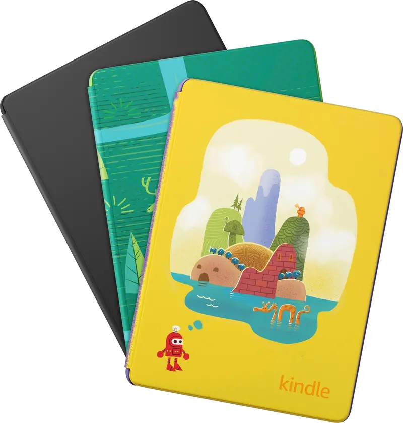 Kindle Paperwhite Kids — 6.8" E-Reader with Protective Cover, 16GB Storage, Emerald Forest Edition (2022–2023)