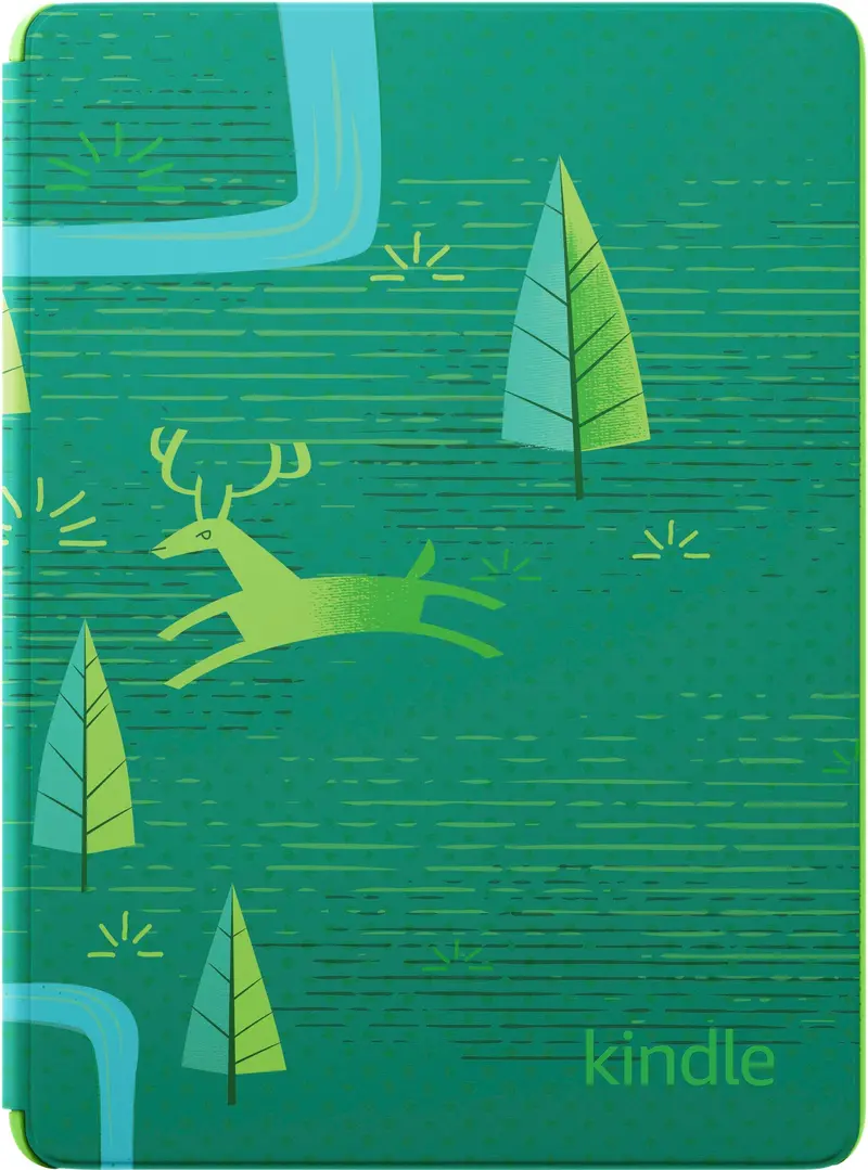 Kindle Paperwhite Kids — 6.8" E-Reader with Protective Cover, 16GB Storage, Emerald Forest Edition (2022–2023)