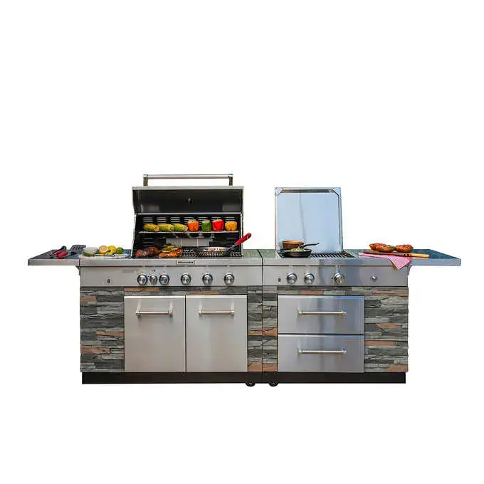Kirkland Signature Stone Island 12-Burner Gas Grill — Premium Outdoor Cooking Station