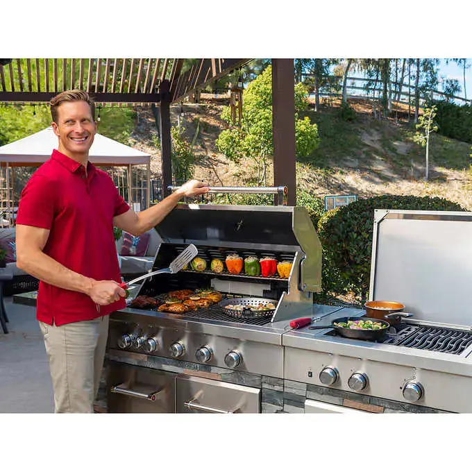 Kirkland Signature Stone Island 12-Burner Propane Gas Grill – Commercial-Style Outdoor Cooking Station 2