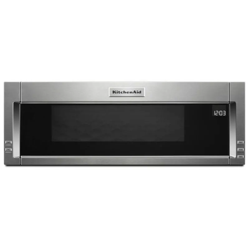 KitchenAid 30-Inch Low-Profile Microwave Hood – Stainless Steel Ventilation Combo with 1000W Cooking Power and 4-Speed Fan