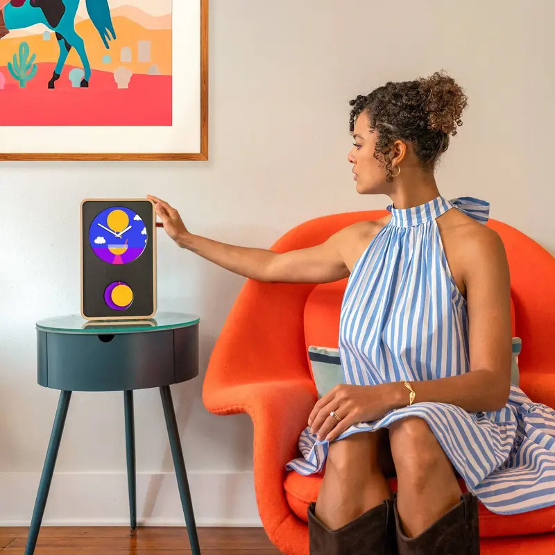 Klydoclock Animated LED Desk Clock with Digital Display