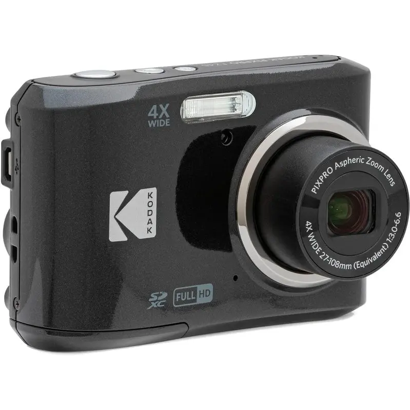 Kodak PIXPRO FZ45 Digital Camera (Black) with 32GB SD Card Bundle – 16MP, 45x Optical Zoom