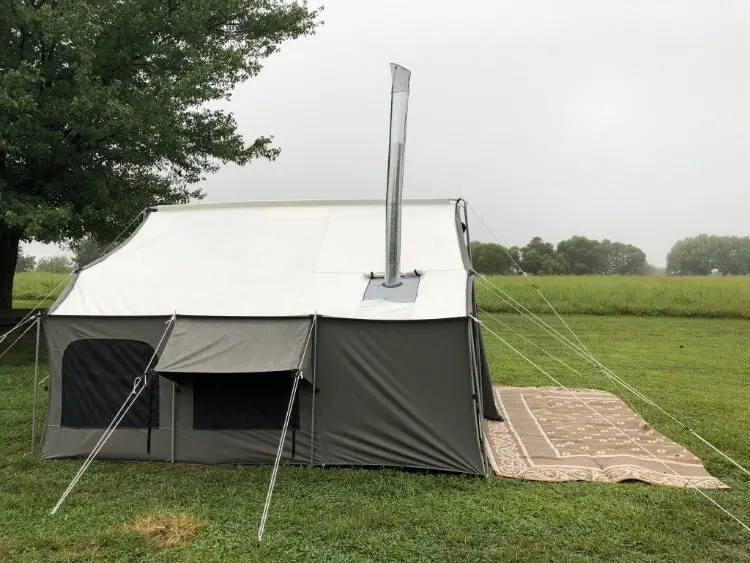 Kodiak Canvas 6170 Lodge Tent – Spacious Cabin-Style Shelter with Built-In Stove Jack for Heated Outdoor Living