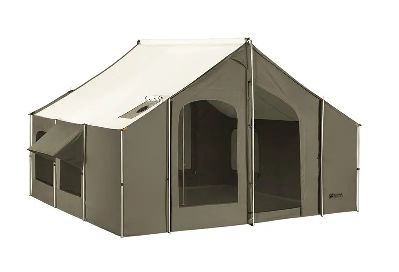 Kodiak Canvas Cabin Lodge Tent – 6170 Model with Stove Jack for Four-Season Camping and Wood-Stove Integration