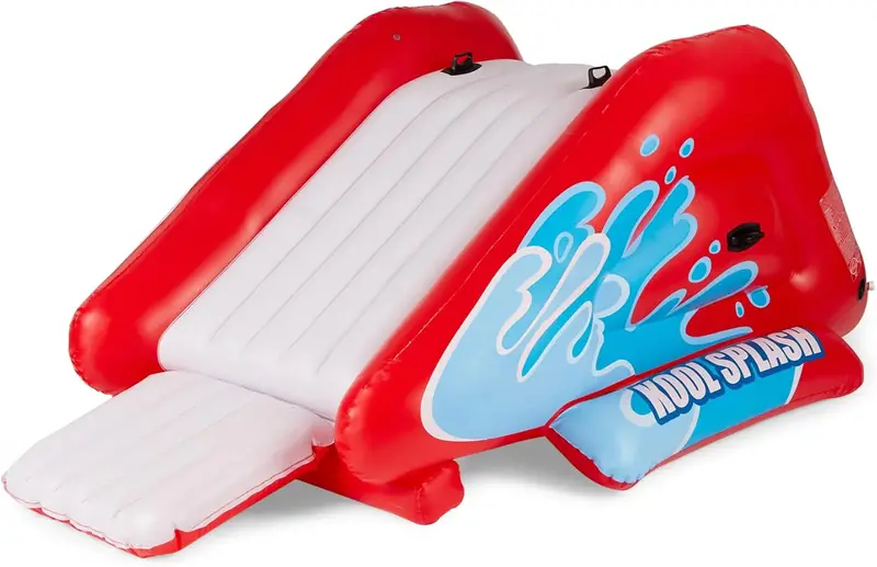 Kool Splash Inflatable Water Slide & Pool Combo with Built-In Sprayers – Family-Sized Outdoor Play Center for Ages 6+
