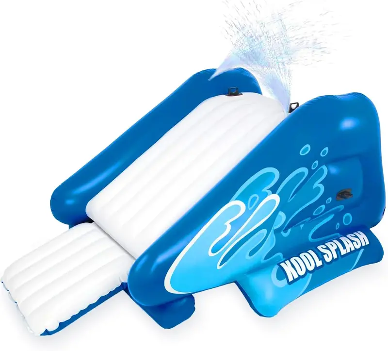 Kool Splash Inflatable Water Slide & Pool Combo with Built-In Sprayers – Family-Sized Outdoor Play Center for Ages 6+ 2