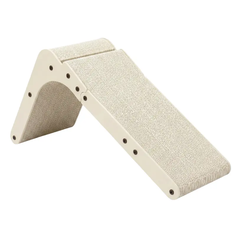 L-Shaped Cardboard Cat Scratcher – Vertical Wall-Mount + Flat Floor Panel Combo 2
