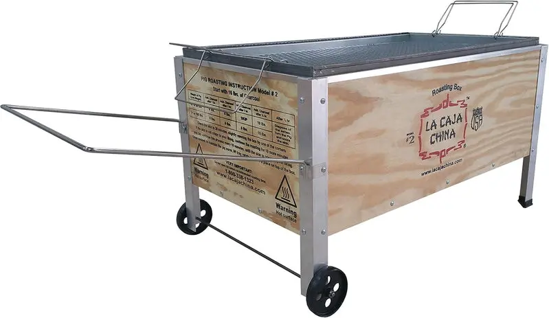 La Caja China Model #2 Pig Roaster – Heavy-Duty 100-Lb Capacity Outdoor Roasting Box