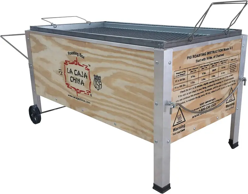 La Caja China Traditional Cuban-Style Pig Roaster – Model #2, 100-Pound Roasting Capacity