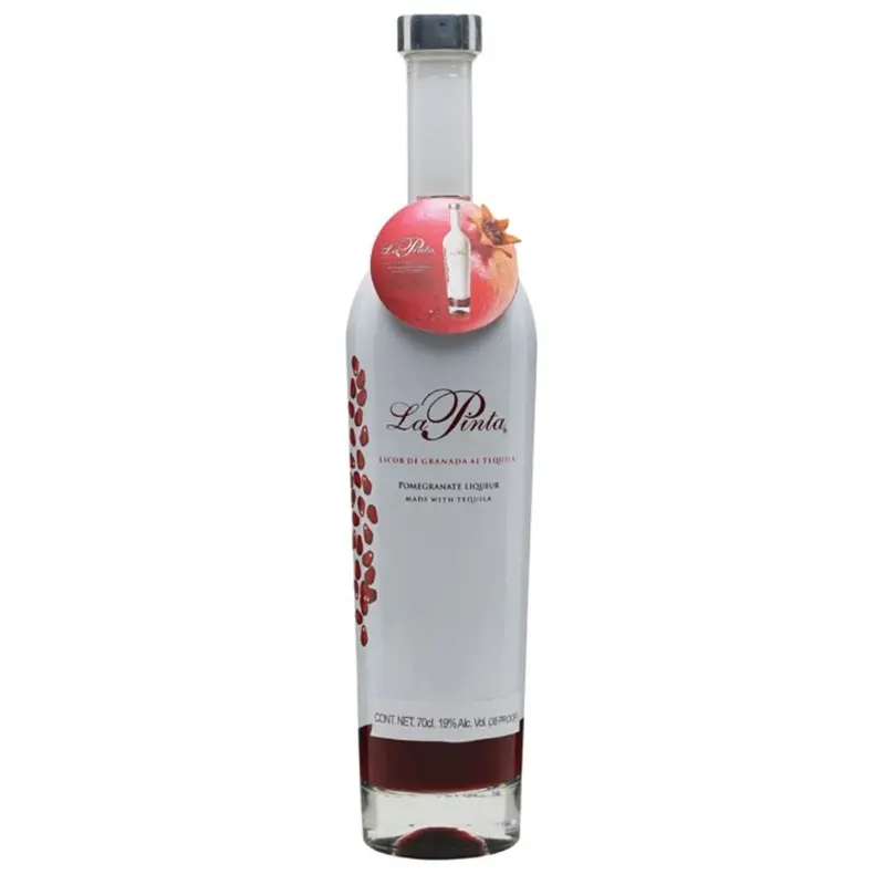 La Pinta Pomegranate Tequila Liqueur – 750 ml Sweet-Tart Blend Featuring Clase Azul Silver Base