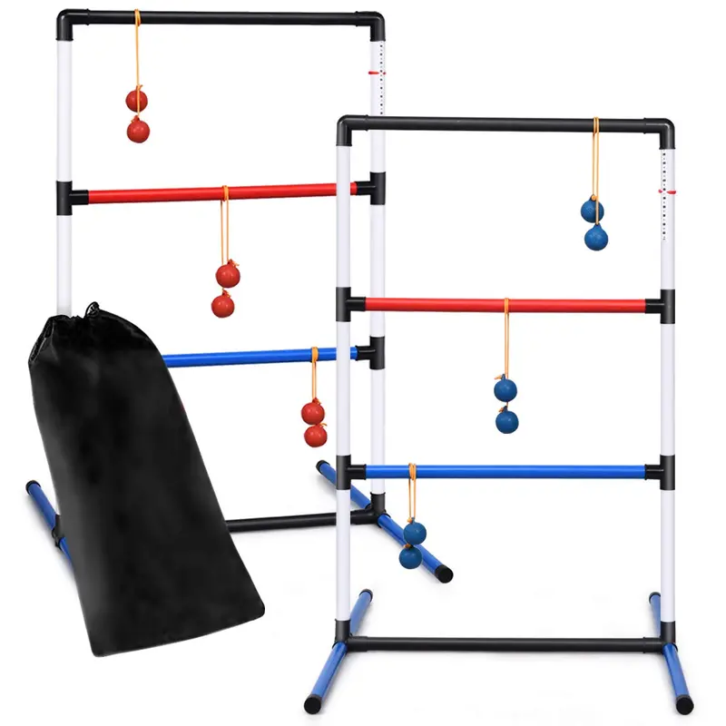 Ladder Ball Toss Game Set – Indoor/Outdoor Lawn Ladder Toss for Family Fun