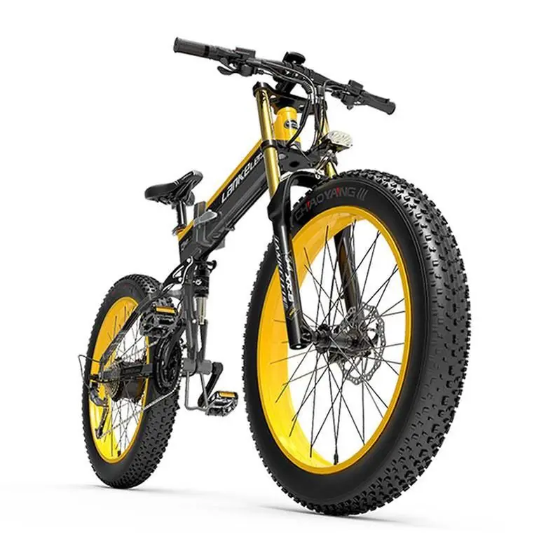 Lankeleisi XT750 Plus Fat Tire E-Mountain Bike – 1000W Motor, 26" Wheels, Dual Crown Fork, Foldable Frame