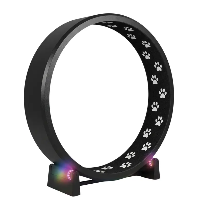 Large-Diameter Cat Exercise Wheel – 48" Black Felt Traction Surface