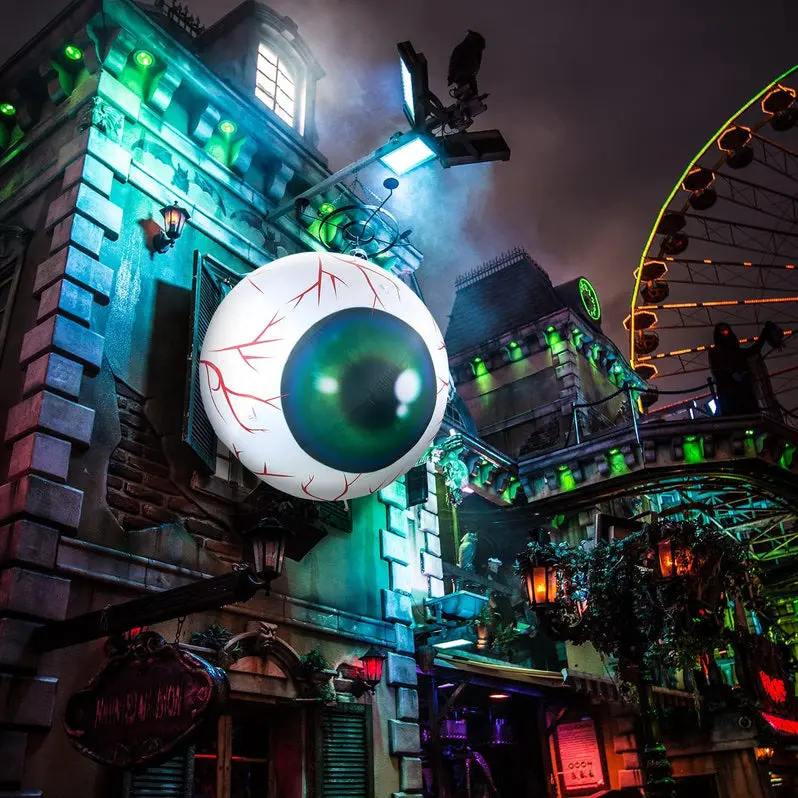 Large Outdoor Inflatable Eyeball Decoration – Halloween Yard Display
