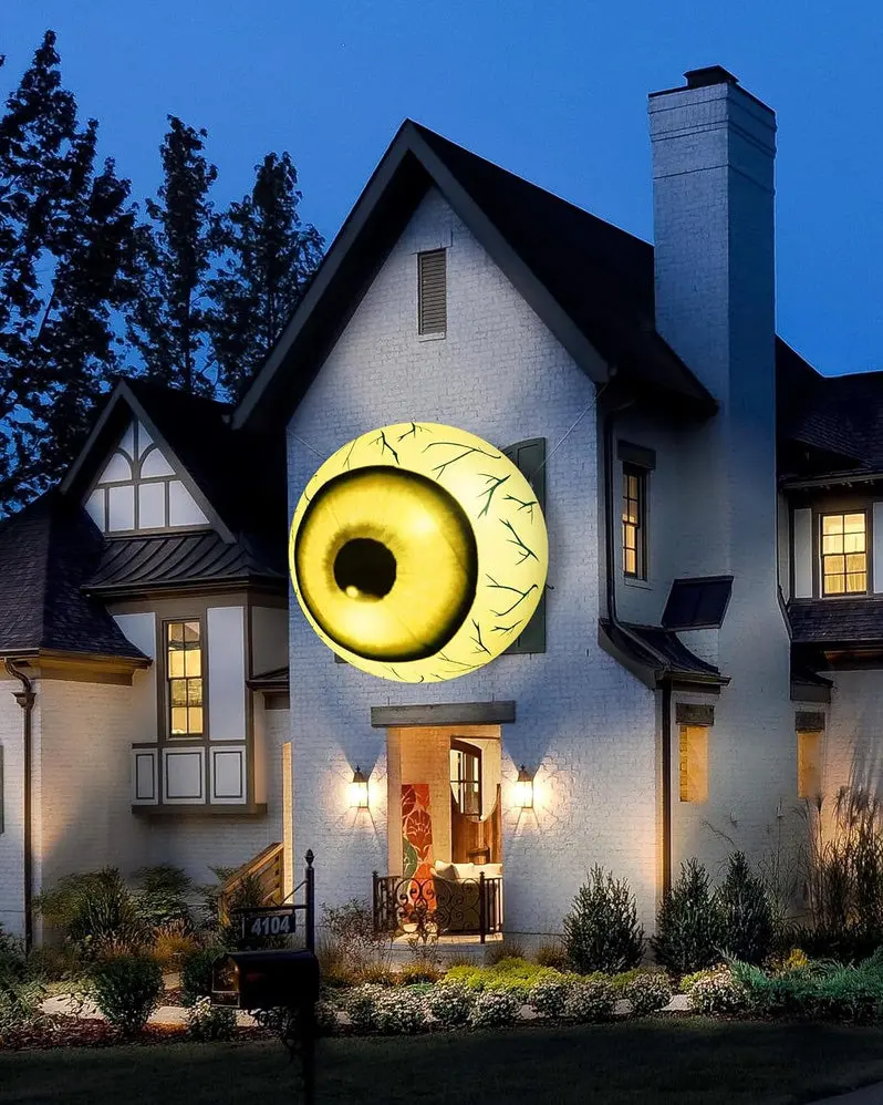 Large Outdoor Inflatable Eyeball Decoration – Halloween Yard Display
