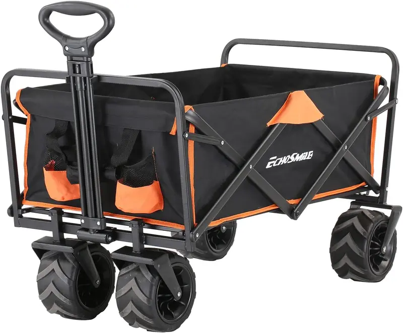 Large-Wheel Foldable Utility Wagon – 350 lb Capacity, All-Terrain Transport
