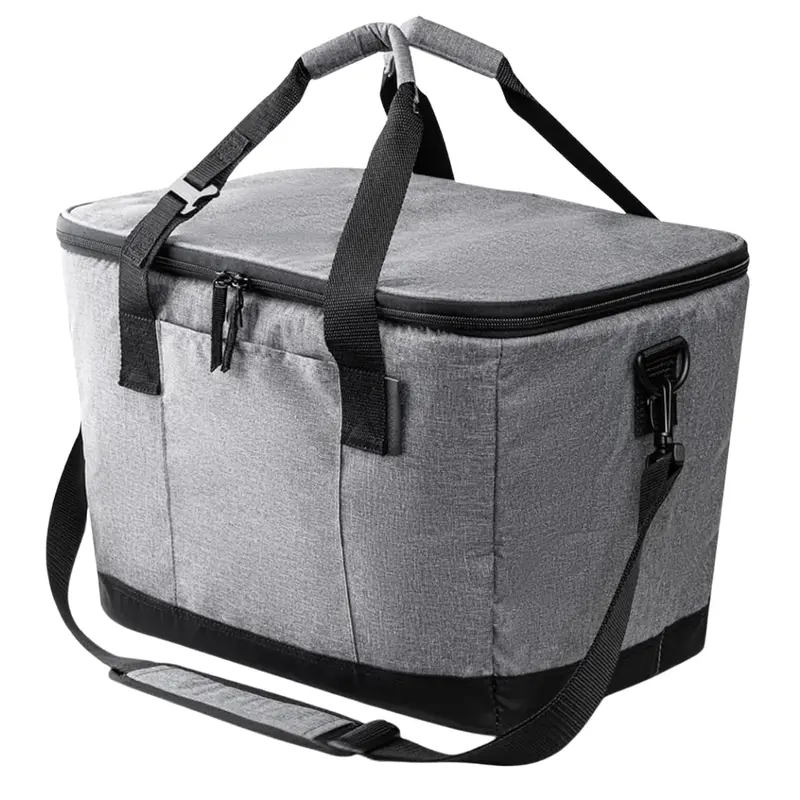 Leakproof Insulated Folding Cooler Bag with Rigid Structure & Easy-Carry Handles