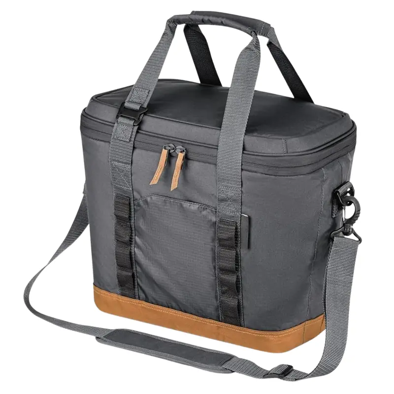 Leakproof Insulated Folding Cooler Bag with Rigid Structure & Easy-Carry Handles