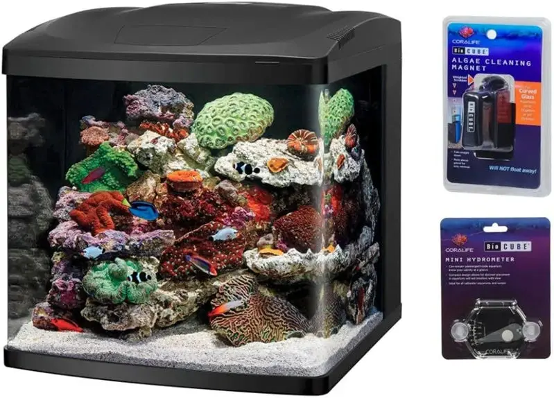 LED Aquarium Kit – 32-Gallon Fish Tank with Stand and Integrated Lighting System