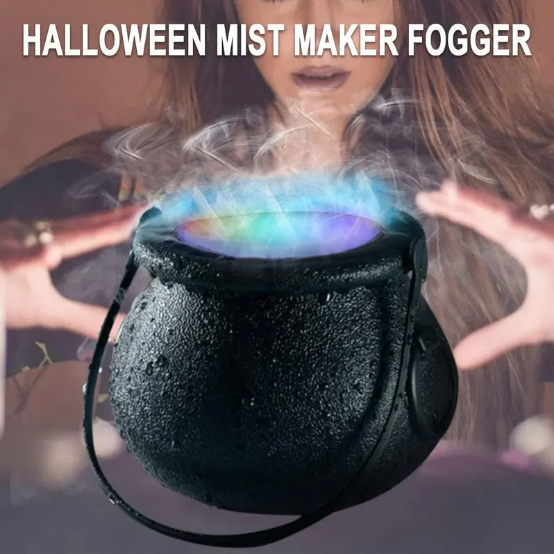 LED Color-Changing Halloween Smoke Machine – Fog Effects with Dynamic Lighting