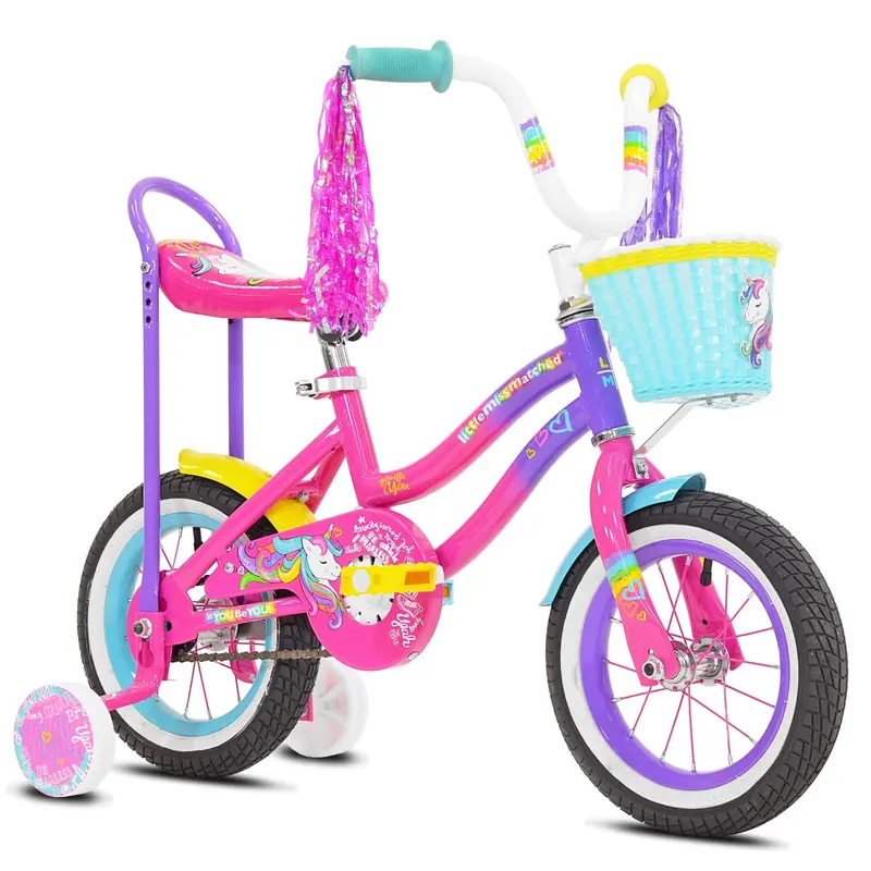 Let You Be You 12-Inch Unicorn Kids’ Bike – Pink and Purple Balance Bike for Toddlers