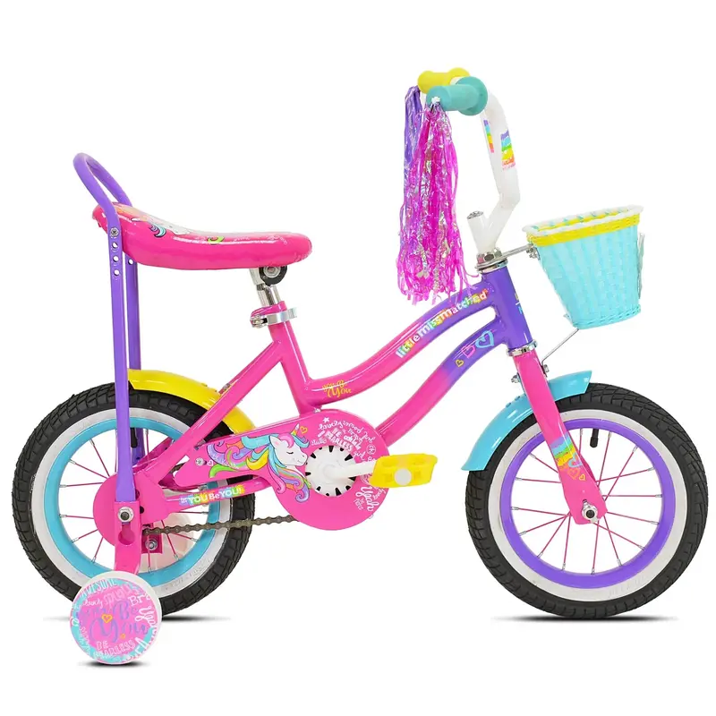 Let You Be You 12-Inch Unicorn Kids’ Bike – Pink and Purple Balance Bike for Toddlers 2