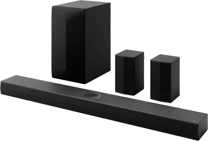 LG S70TR 5.1.1-Channel Soundbar System – Wireless Subwoofer & Rear Speakers, Dolby Atmos, WOW Orchestra, Black