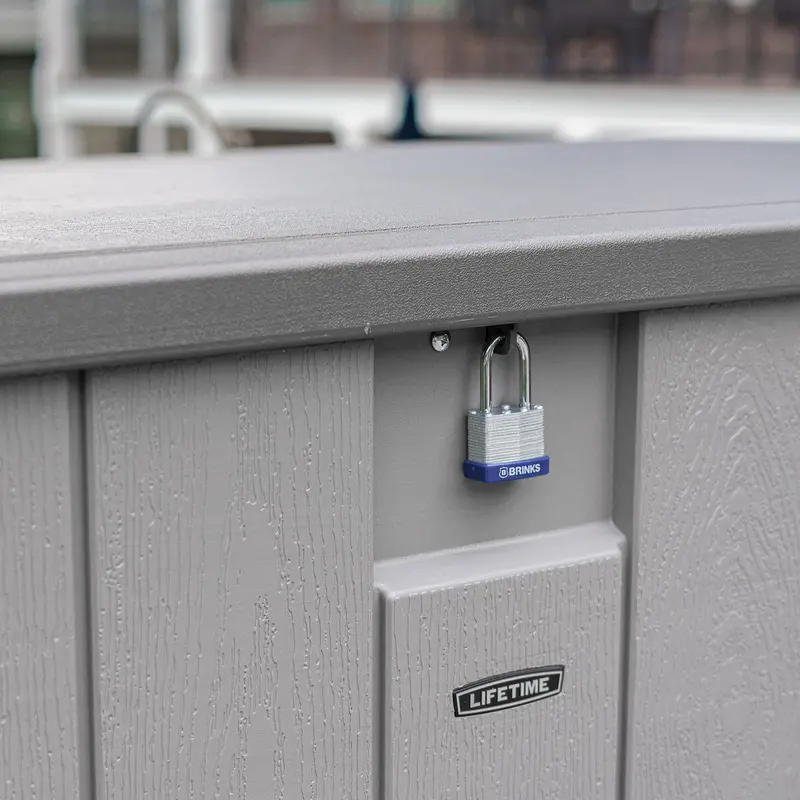 Lifetime 568L Modern Deck Storage Box – Weatherproof Outdoor Utility Bin