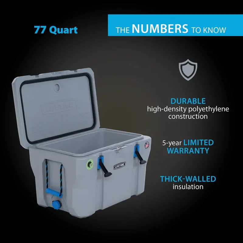 Lifetime 77-Quart Heavy-Duty Insulated Cooler – Model 90903