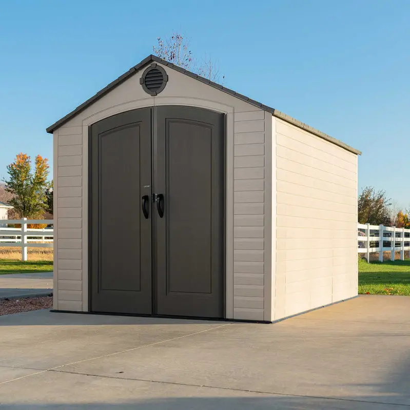 Lifetime 8' x 10' Weather-Resistant Outdoor Storage Shed