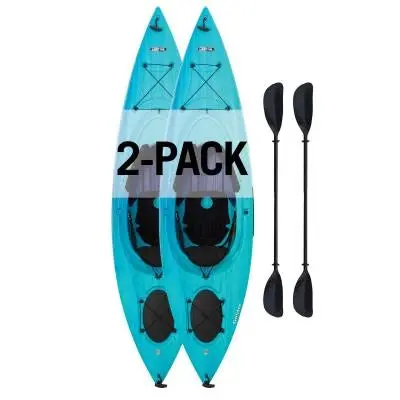 Lifetime Guster 100 Sit-In Recreational Kayak – Twin Pack (Model 457)
