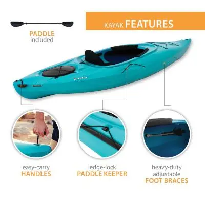 Lifetime Guster 100 Sit-In Recreational Kayak – Twin Pack (Model 457)