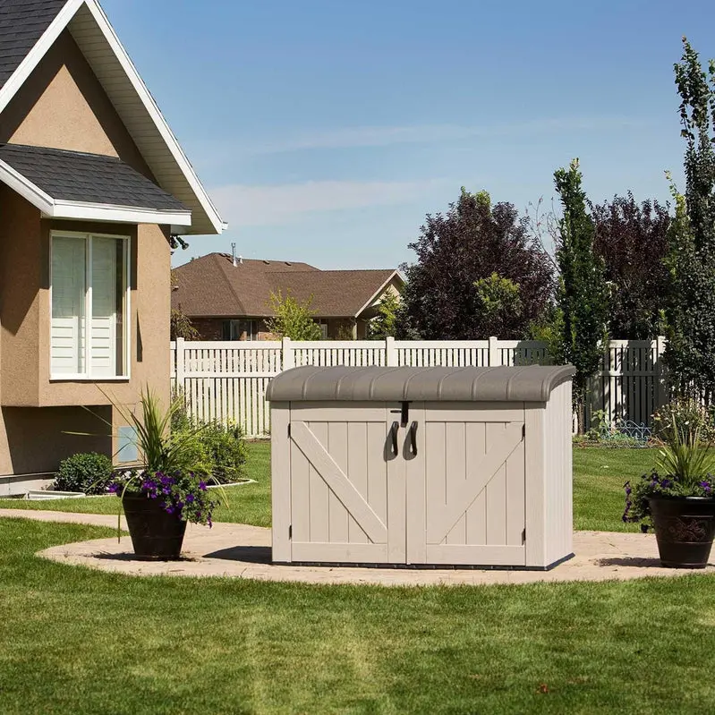 Lifetime Horizontal Resin Storage Shed – 75-Cubic-Foot Capacity (Model 60170)