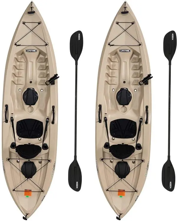 Lifetime Tamarack Angler 100 Two-Person Fishing Kayak – Includes Paddles (Model 90806)