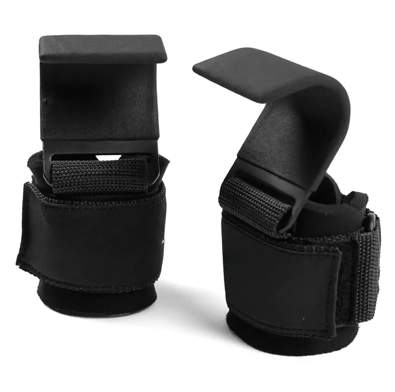 Lifting Hook Set with Wrist Support – Ergonomic Neoprene-Gripped Metal Hooks