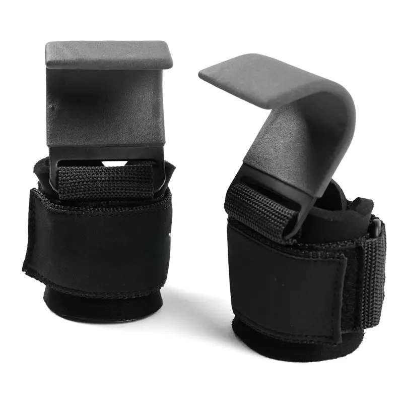 Lifting Hook Set with Wrist Support – Ergonomic Neoprene-Gripped Metal Hooks 2