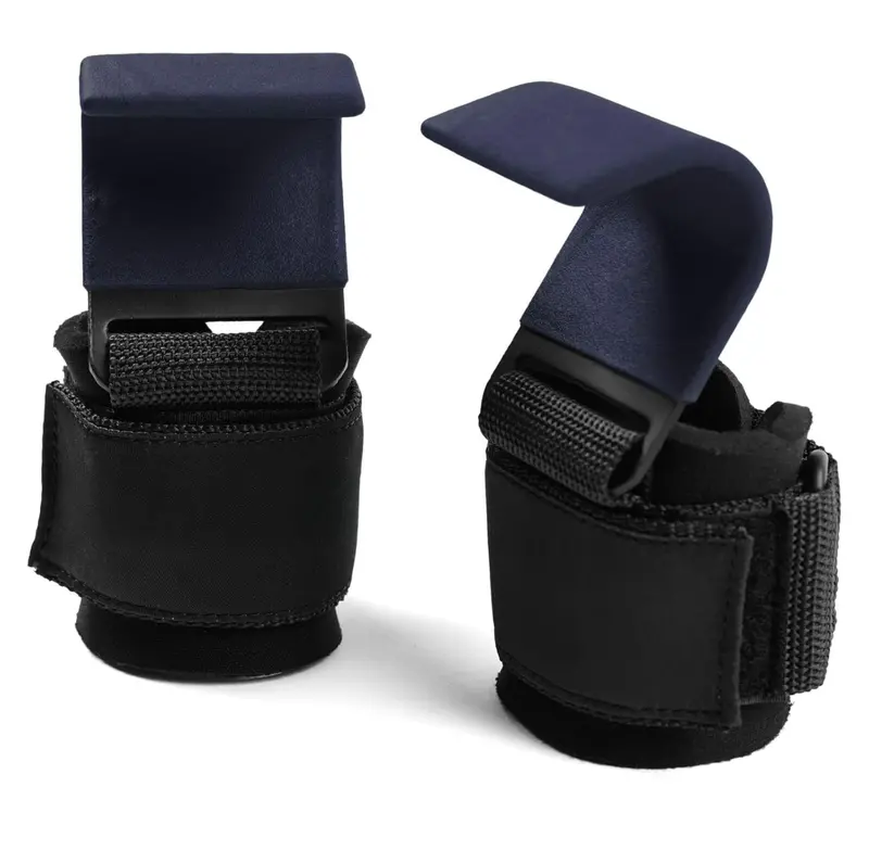 Lifting Hook Set with Wrist Support – Ergonomic Neoprene-Gripped Metal Hooks