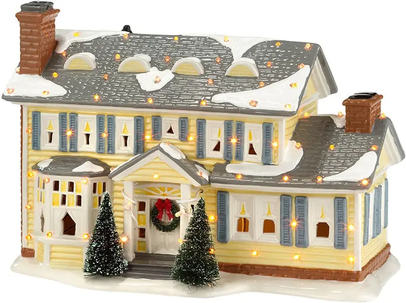 Lighted Snow Village Griswold House Ornament – National Lampoon's Christmas Vacation Themed Decor