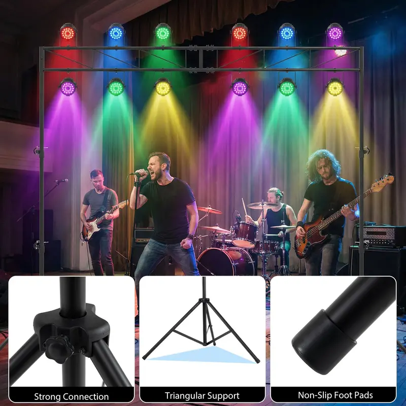 Lighting Truss System – Supports 12 Fixtures, 110-LB Load Capacity